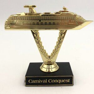 Carnival Conquest Ship On A Stick Cruise Trophy